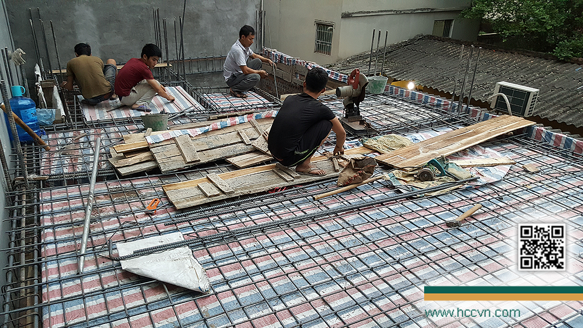Thép sàn mái công trình 165 Dương Quảng Hàm